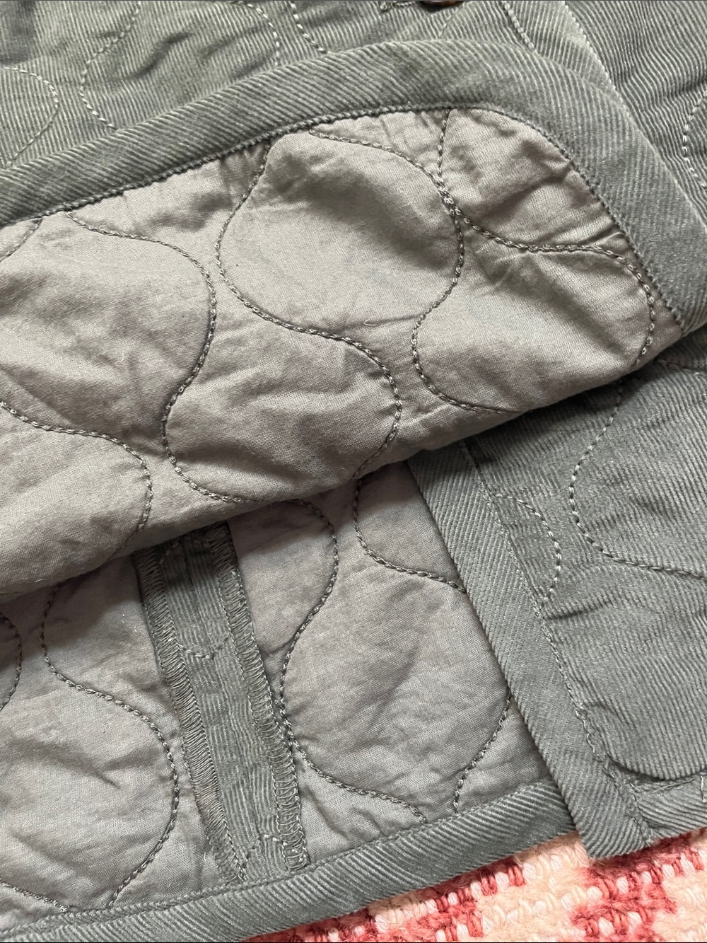 NWOT Madewell Quilted Corduroy Mini Wrap Skirt Button Front Size 4 - Picture 6 of 9